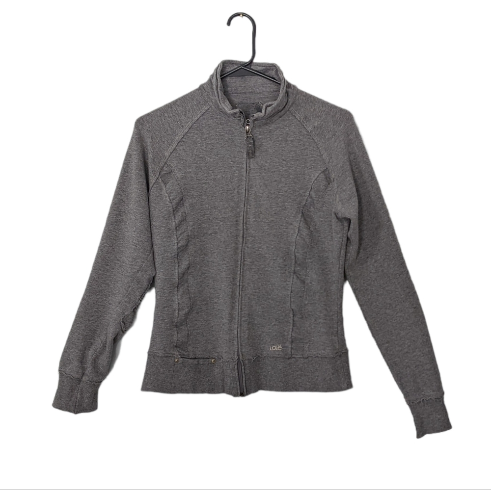 Lole Full Zip Gray Sweatshirt Jacket Medium